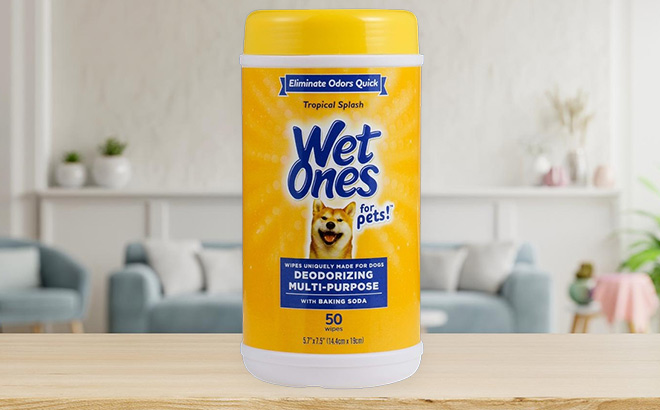 Wet Ones Pet Wipes on the Table Wet Ones Pet Wipes on the Table