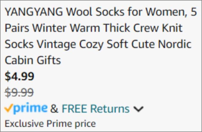 Yangyang Womens Winter Socks checkout page