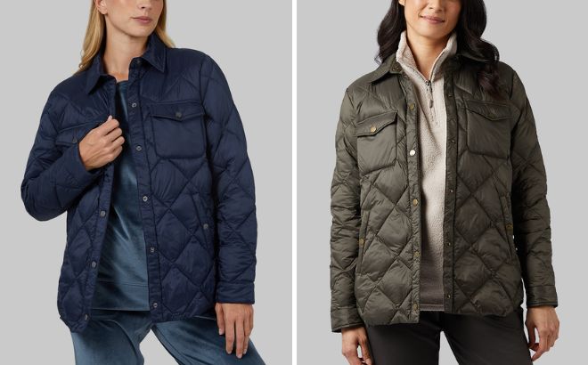 32 Degrees Womens Lightweight Poly Fill Shirt Jacket 32 Degrees Womens Lightweight Poly Fill Shirt Jacket