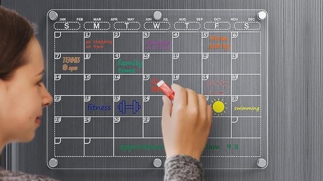 Acrylic Magnetic Calendar