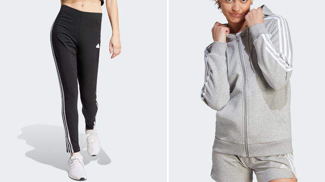 Adidas Leggings and Hoodie