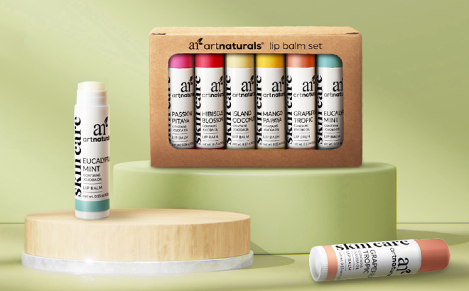 ArtNaturals Organic Beeswax Lip Balm Gift Set ArtNaturals Organic Beeswax Lip Balm Gift Set