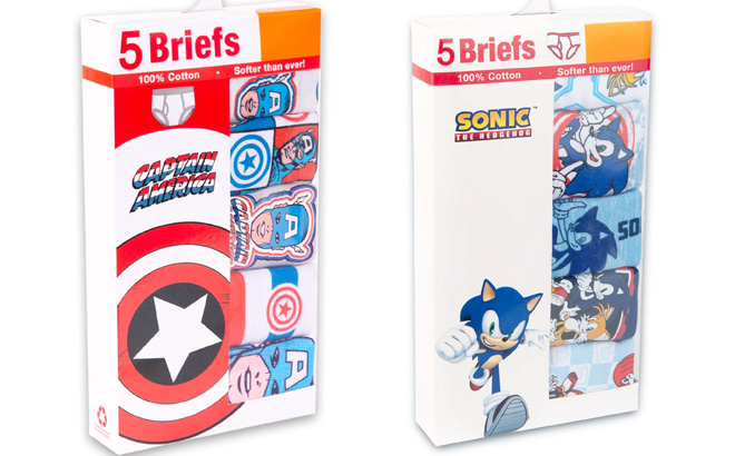 Boys Character Underwear 5 Pack