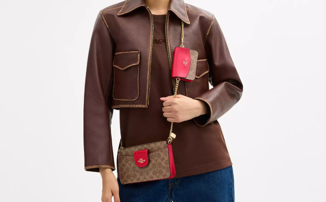 Coach Outlet Poppy Crossbody Bag In Signature Canvas