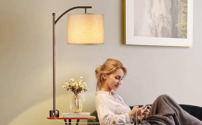 Floor Lamp with Table Floor Lamp with Table