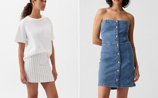 GAP Linen Cotton Mini Skirt GAP Linen Cotton Mini Skirt