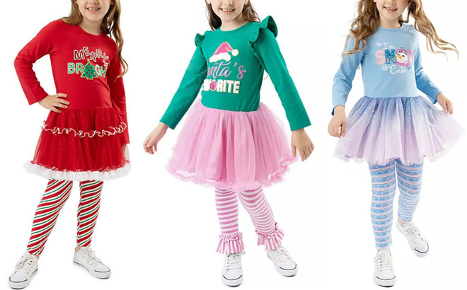 Girls Holiday Tutu Sets Girls Holiday Tutu Sets