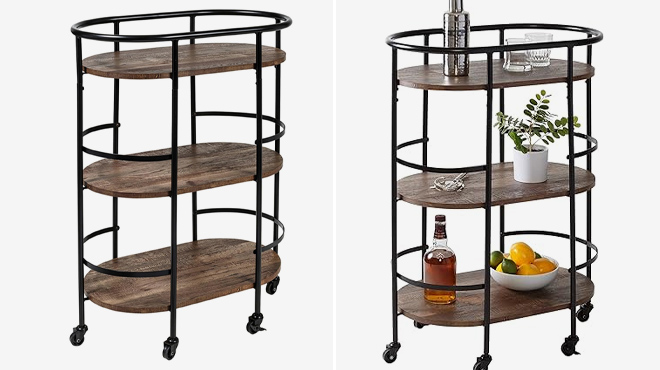 Honey Can Do 3 Tier Rolling Bar Serving Carts Honey Can Do 3 Tier Rolling Bar Serving Carts