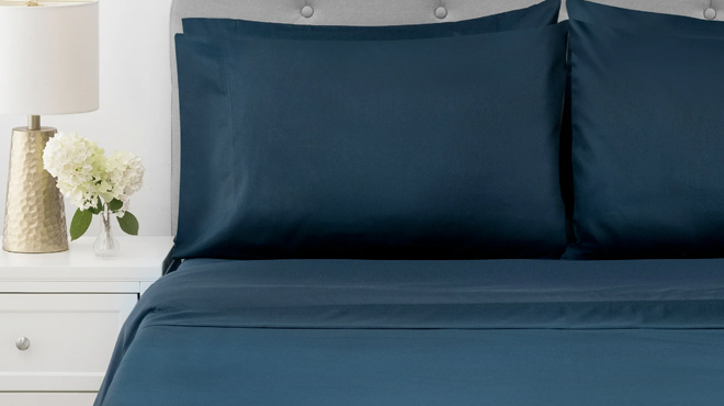 Hotel Style 1000 Thread Count Sheet Set in Blue Color Hotel Style 1000 Thread Count Sheet Set in Blue Color