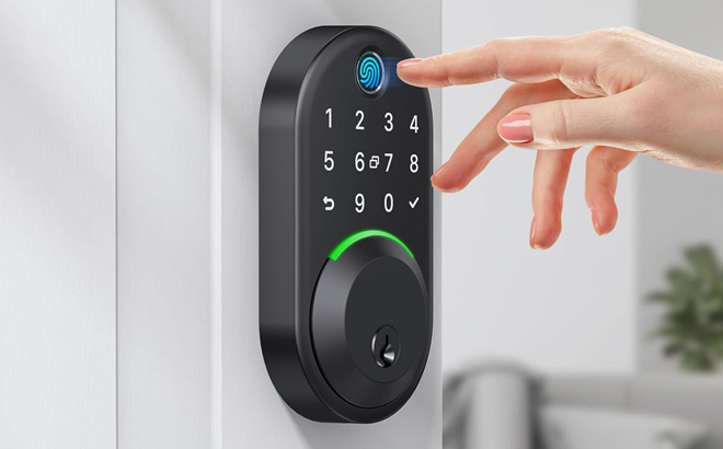 Keypad Smart Lock on the Door Keypad Smart Lock on the Door