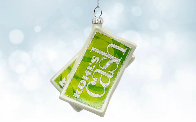 Kohls Cash Christmas Ornament
