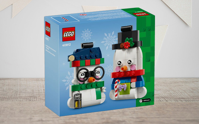 LEGO Snowman Ornaments Building Set on the Table