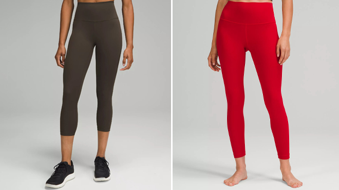 Lululemon Wunder Train High Rise Crop 23 Inch Leggings and Lululemon Align High Rise 25 Inch Leggings Lululemon Wunder Train High Rise Crop 23 Inch Leggings and Lululemon Align High Rise 25 Inch Leggings