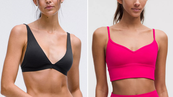 Lululemon Wundermost Ultra Soft Nulu Triangle Bralette and Lululemon Align Sweetheart Bra Lululemon Wundermost Ultra Soft Nulu Triangle Bralette and Lululemon Align Sweetheart Bra
