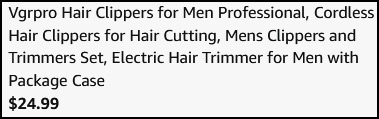 Mens Clippers and Trimmers Set Checkout