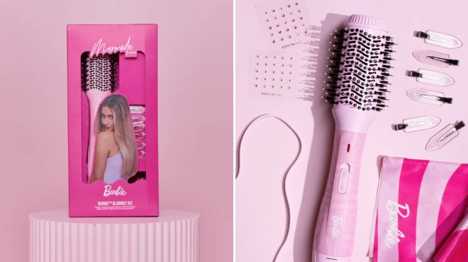 Mermade Hair Barbie Blowout Kit Blow Dry Brush Mermade Hair Barbie Blowout Kit Blow Dry Brush