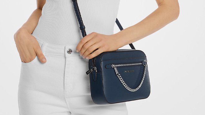 Michael Kors Jet Set Large Saffiano Leather Crossbody Bag Michael Kors Jet Set Large Saffiano Leather Crossbody Bag 1