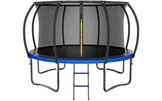 Recreational Trampoline with Enclosure Net Ladder Recreational Trampoline with Enclosure Net Ladder
