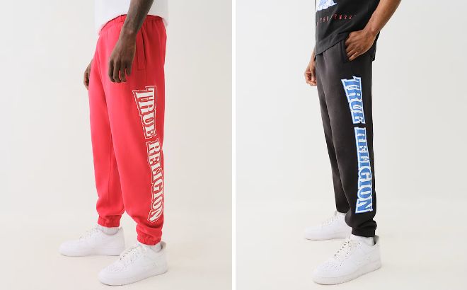 True Religion Exaggerated Icon Joggers