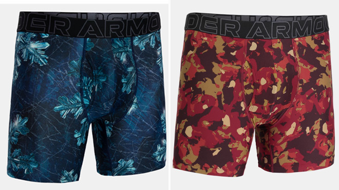 Under Armour Mens UA Performance Tech Printed Boxerjock Under Armour Mens UA Performance Tech Printed Boxerjock