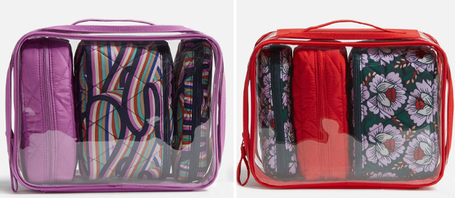 Vera Bradley Outlet Clear 4 Piece Cosmetic Set 1 Vera Bradley Outlet Clear 4 Piece Cosmetic Set 1