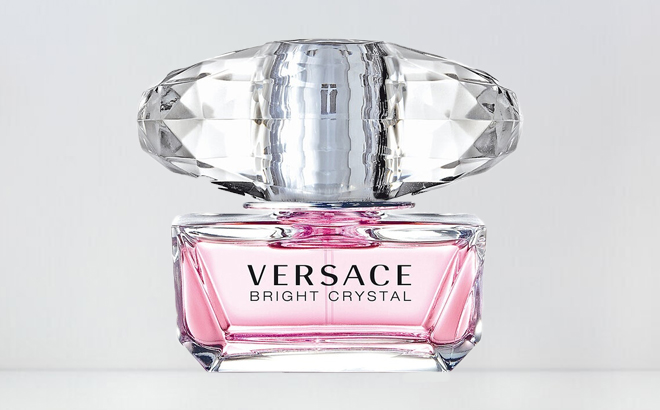 Versace Bright Crystal Perfume on a Table