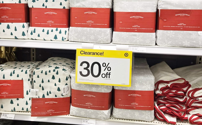 Wondershop Queen Christmas Flannel Sheet Sets