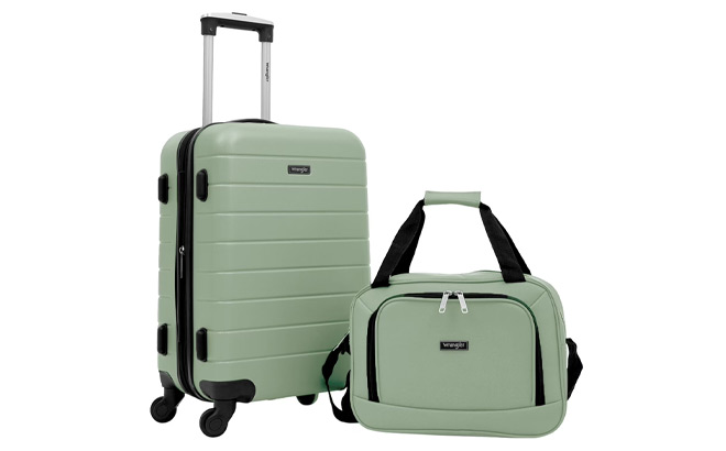 Wrangler 2 Piece Expandable Rolling Spinner Carry On Set