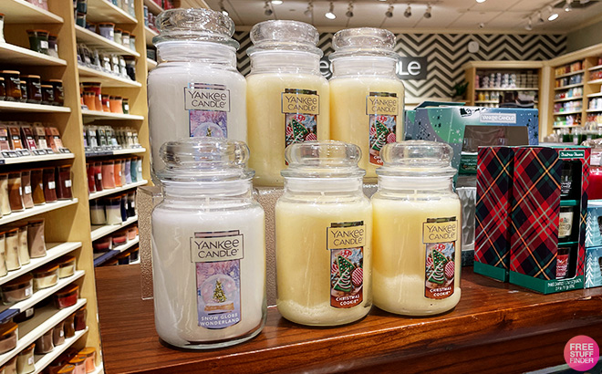 Yankee Candles on the Table Yankee Candles on the Table