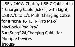 4 in 1 Charging Cable Checkout Screenshot 4 in 1 Charging Cable Checkout Screenshot