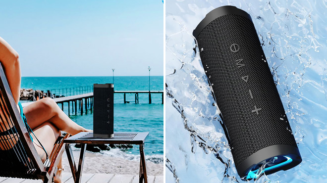 A Person Using Vanzon Bluetooth Speakers