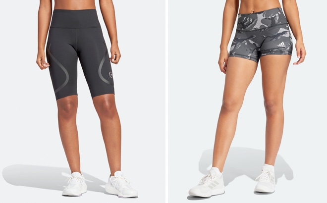 Adidas Womens 4 Inch Camo Short Tights