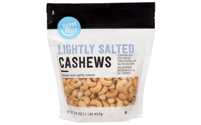 Amazon Brand Happy Belly Roasted Lightly Salted Cashew Amazon Brand Happy Belly Roasted Lightly Salted Cashew