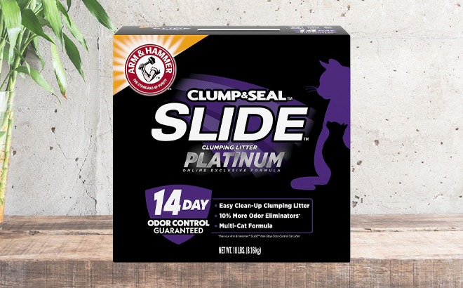 Arm Hammer SLIDE Platinum Multi Cat Easy Clean Up Clumping Cat Litter