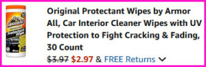 Armor All Car Interior Wipes Checkout Screen Armor All Car Interior Wipes Checkout Screen