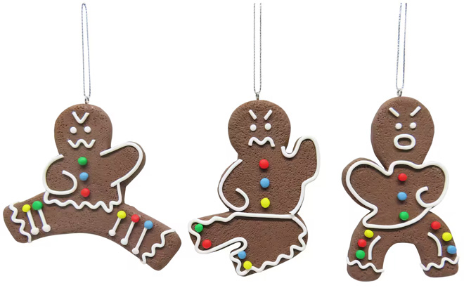 Ashland Assorted Clay Fighting Gingerbread Cookie Ornament