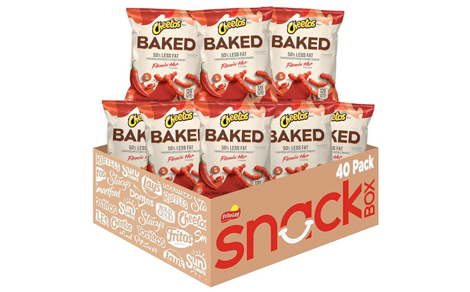 Baked Cheetos Crunchy Flamin Hot 0 875 Ounce Pack of 40 Baked Cheetos Crunchy Flamin Hot 0 875 Ounce Pack of 40