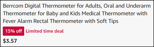 Berrcom Digital Thermometer Checkout