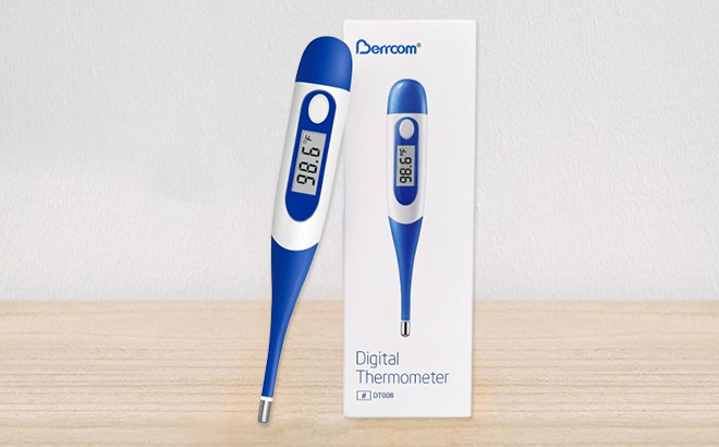 Berrcom Digital Thermometer on a Table