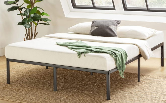 Best Price Mattress 14 Inch Metal Platform Bed Frame