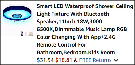 Bluetooth Smart Waterproof Ceiling Lights Checkout Bluetooth Smart Waterproof Ceiling Lights Checkout