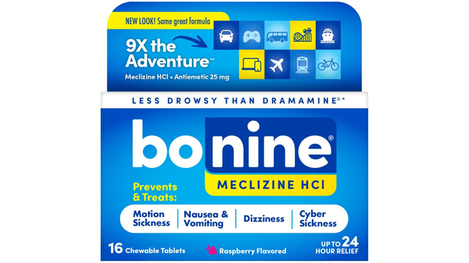 Bonine Motion Sickness Relief Chewable Tablets 16 Count