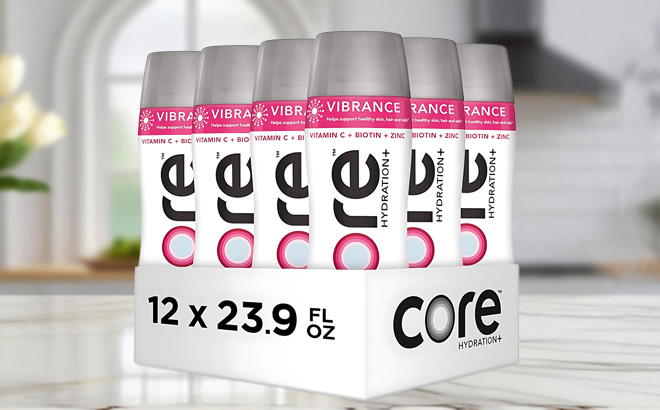 CORE Hydration Water on a Table