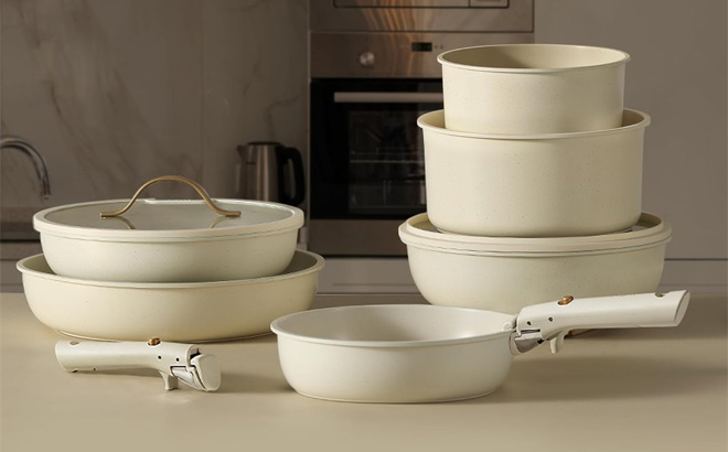 Carote 19 Piece Set in Cream White Color