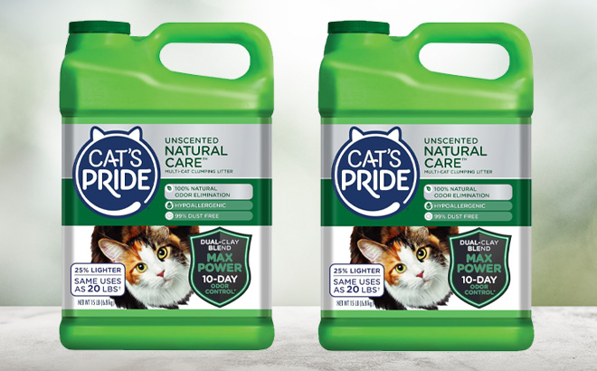 Cats Pride Multi Cat Clumping Litter on the Table Cats Pride Multi Cat Clumping Litter on the Table