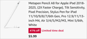 Checkout page of Metapen iPad Stylus Pen with Palm Rejection Checkout page of Metapen iPad Stylus Pen with Palm Rejection