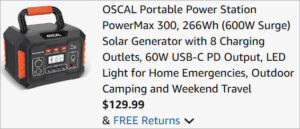 Checkout page of Oscal Portable Power Station Checkout page of Oscal Portable Power Station