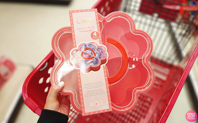 Cook With Color Valentine Flower Shaped Snacklebox