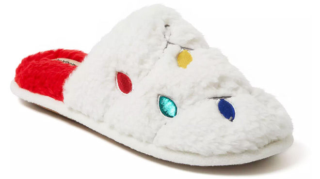 Dearfoams Holiday Adult Scuff Slippers Dearfoams Holiday Adult Scuff Slippers