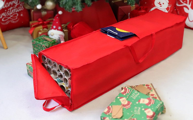 Demao Christmas Wrapping Paper Holder Demao Christmas Wrapping Paper Holder